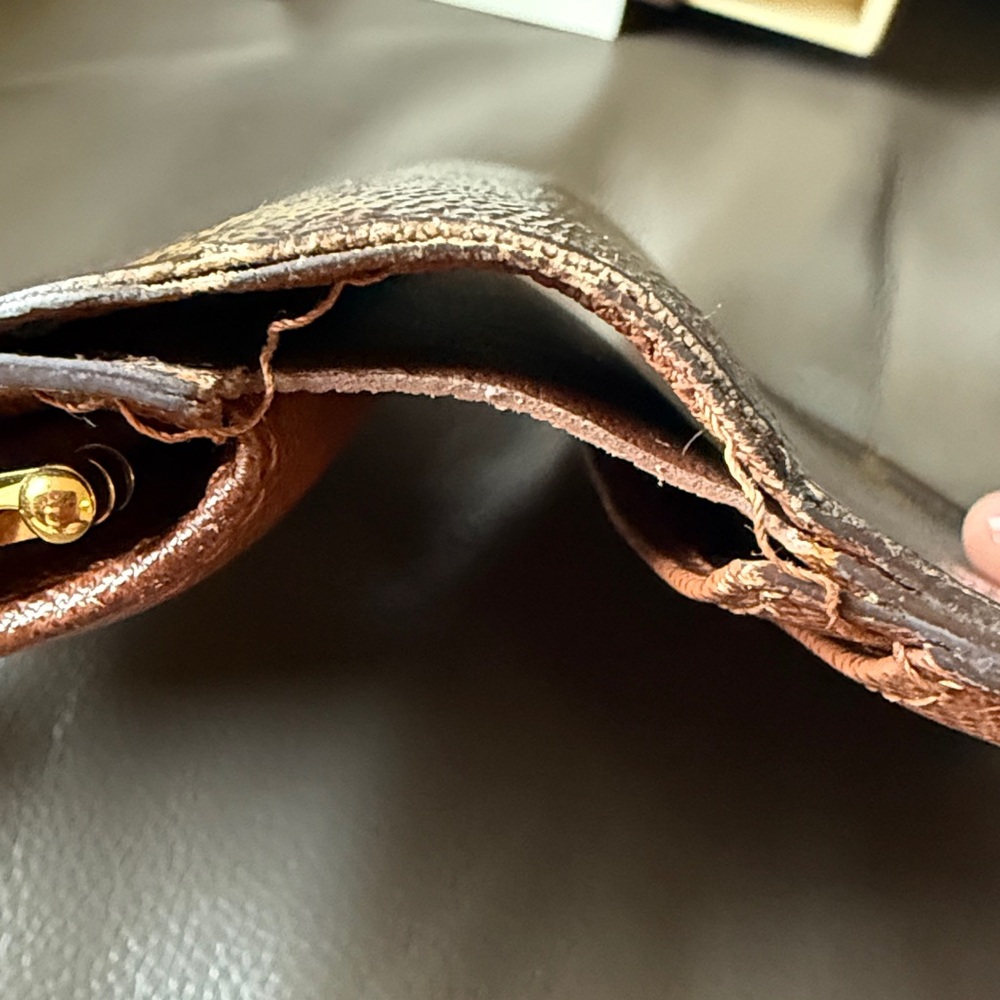 Vintage Louis Vuitton Brown Monogram French Wallet & Card Holder with Box - Picture 16 of 16